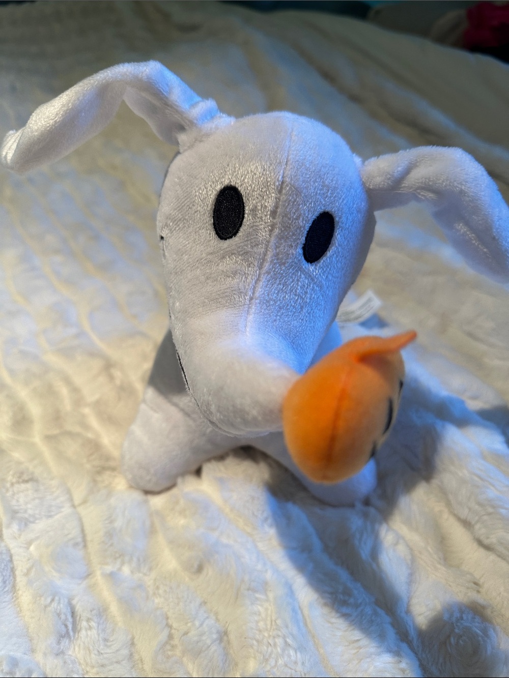 Disney The Nightmare Before Christmas Plush Tag on Cream Fur